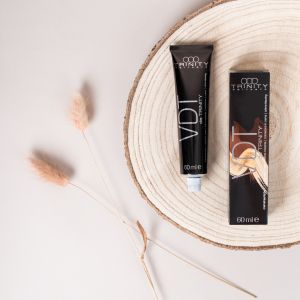 wij werken met het exclusie merk VDT van Trinity haircare
